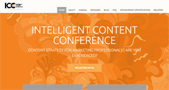 Desktop Screenshot of intelligentcontentconference.com