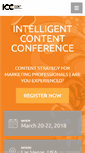 Mobile Screenshot of intelligentcontentconference.com